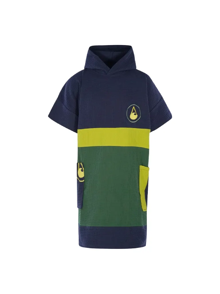Poncho De Voyage WAVE HAWAII PAMPATAR 2024 - 100% Coton, Compact, Avec Poche Et Utilisable Comme Oreiller
