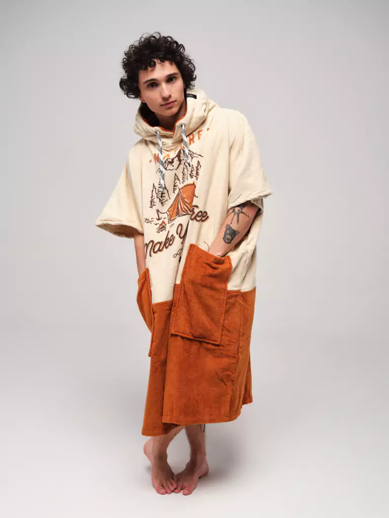 V PONCHO Beach Crew | Nature Beige